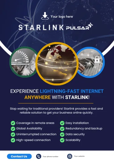 Slick template 2 — white label Starlink Pulsar flyer