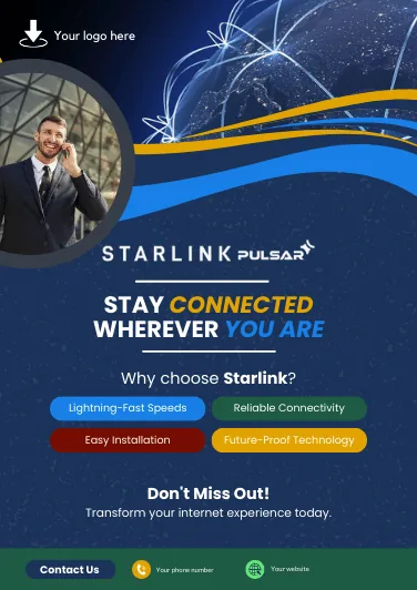 Slick template 3 — white label Starlink Pulsar flyer